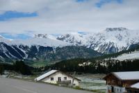 Blick von St. Moritz in die Berge