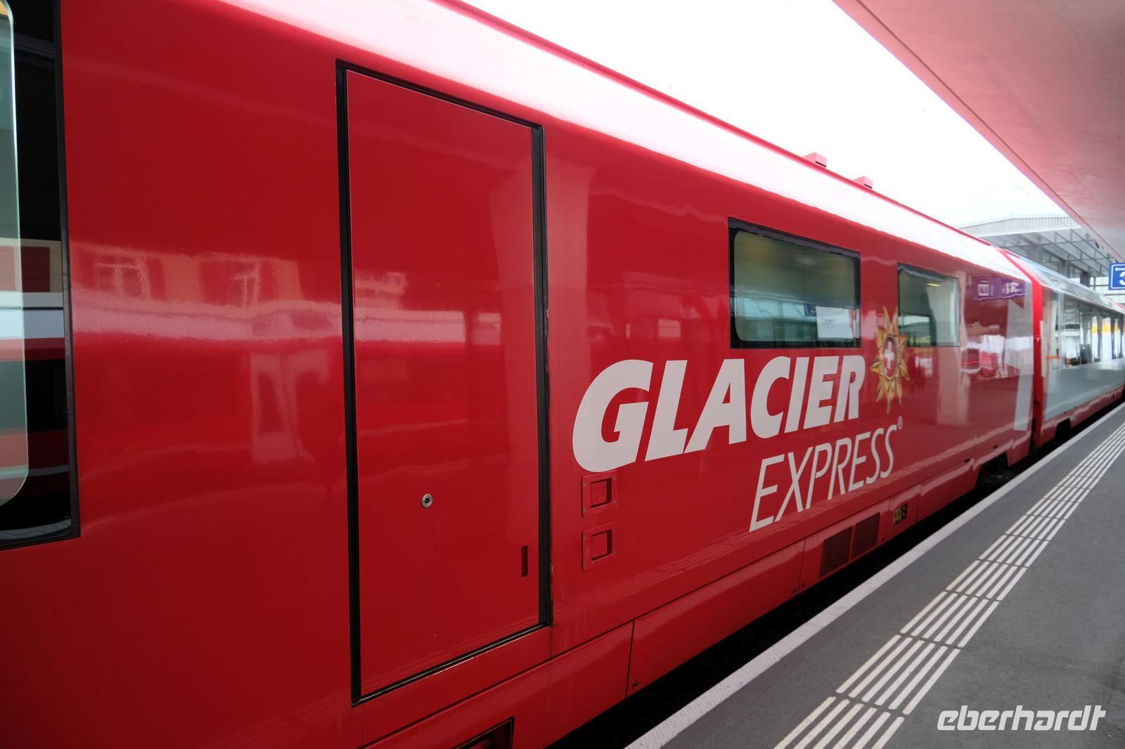 Die Fahrt mit dem Glacier-Express beginnt
