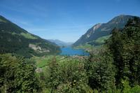 Blick auf den Lungerersee
