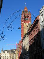Basel -Blick zum Rathaus