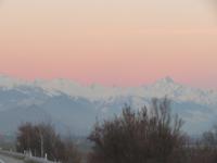 Alpenglühen in den Walliser Alpen