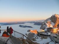 Auf dem Pilatus - Blick zum Hotel Bellevue und zum Esel