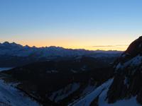 Auf dem Pilatus -Sonnenuntergang