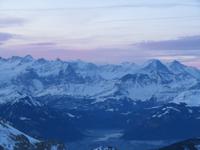 Auf dem Pilatus - Morgenstimmung - Blick zu Eiger, Mönch und Jungfrau