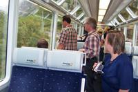 Fahrt mit dem Glacier Express von Davos nach Zermatt