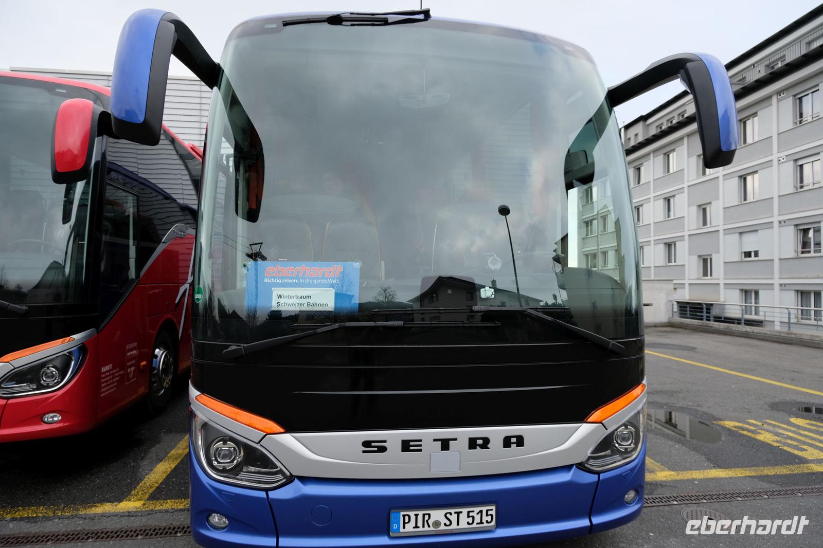 Unser Bus erwartet die Gäste in Kriens