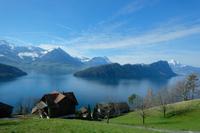 Der Vierwaldstätter See zu unseren Füßen