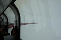 Der Bernina-Express verschwindet im Schnee