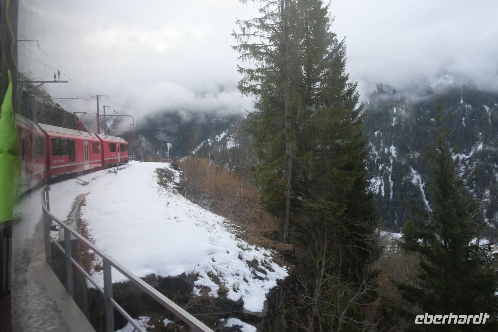Auf der Fahrt nach Arosa