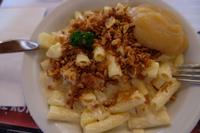 Unser Mittagessen -Äplermagronen, gesponsert von Eberhardt-Travel