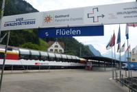 Übergang vom Schiff zum Panoramazug 1. Klasse