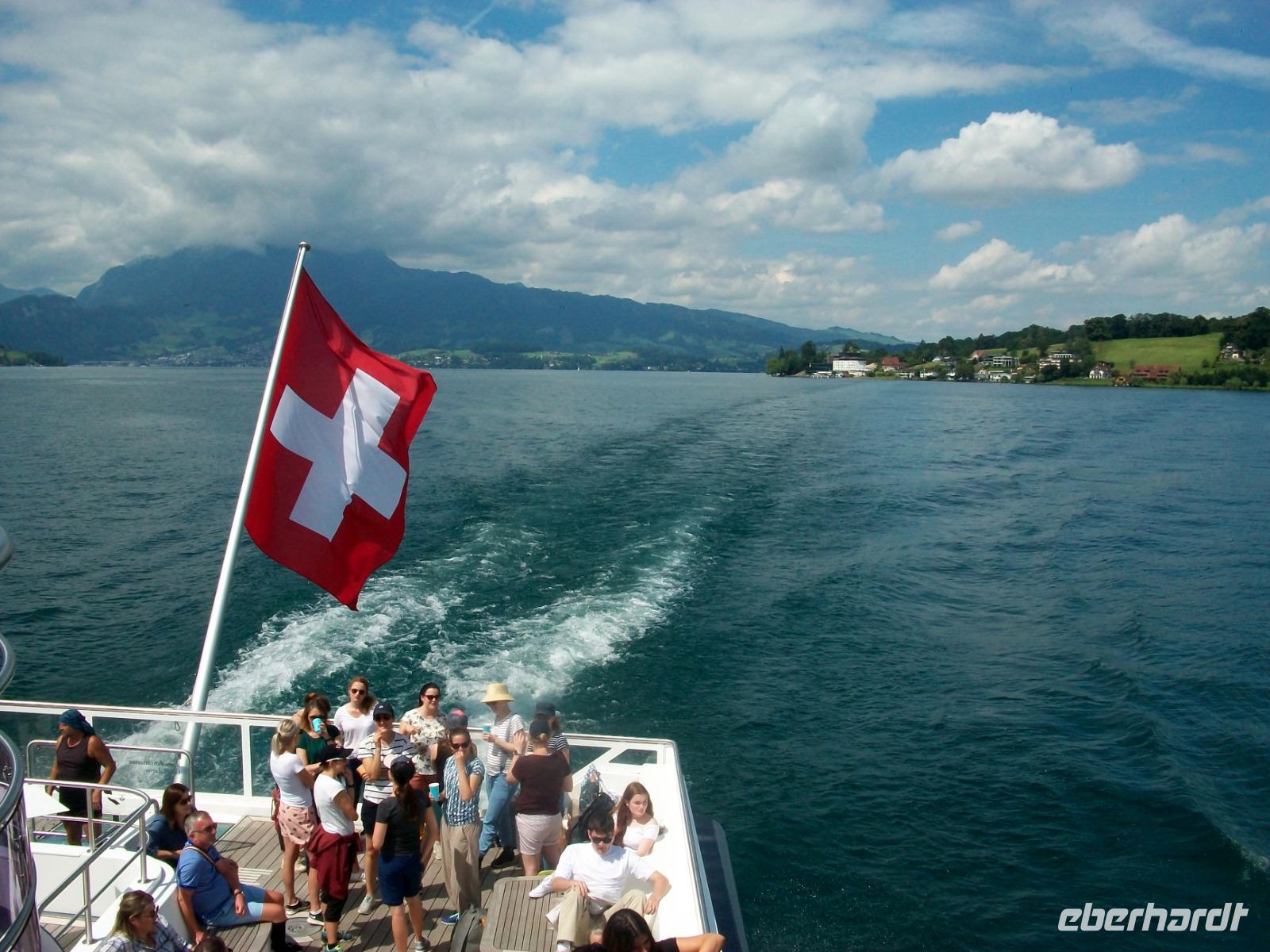Mit dem Schiff auf dem Vierwaldstättersee 
