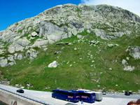 Unsere Reisebusse am Grimselpass 