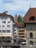 207 Luzern - Blick zum Uhrturm 