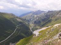Fahrt vom Furkapass nach Gletsch...