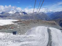 Rückfahrt vom Kleinen Matterhorn zur Station 