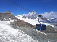 Rückfahrt vom Kleinen Matterhorn zur Station 