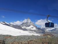 Rückfahrt vom Kleinen Matterhorn zur Station 