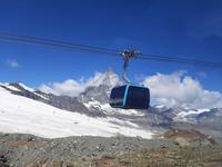 Rückfahrt vom Kleinen Matterhorn zur Station 
