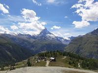Fahrt auf das Rothorn - Blick von der Station 