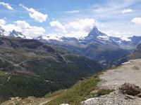 Fahrt auf das Rothorn - Blick von der Station 