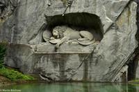 Luzern - Der sterbende Löwe - Mahnmal an die hingerichteten Schweizer Söldner zur Frz. Revolution