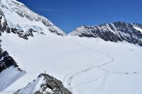 Die Sphinx auf dem Jungfraujoch - Völkerwanderung über den Gletscher