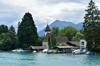 Von Thun mit dem historischen Schaufelraddampfer über den Thunersee nach Interlaken
