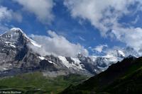 Wanderung vom Männlichen zur Kleinen Scheidegg - Mönch, Jungfraujoch und Jungfrau