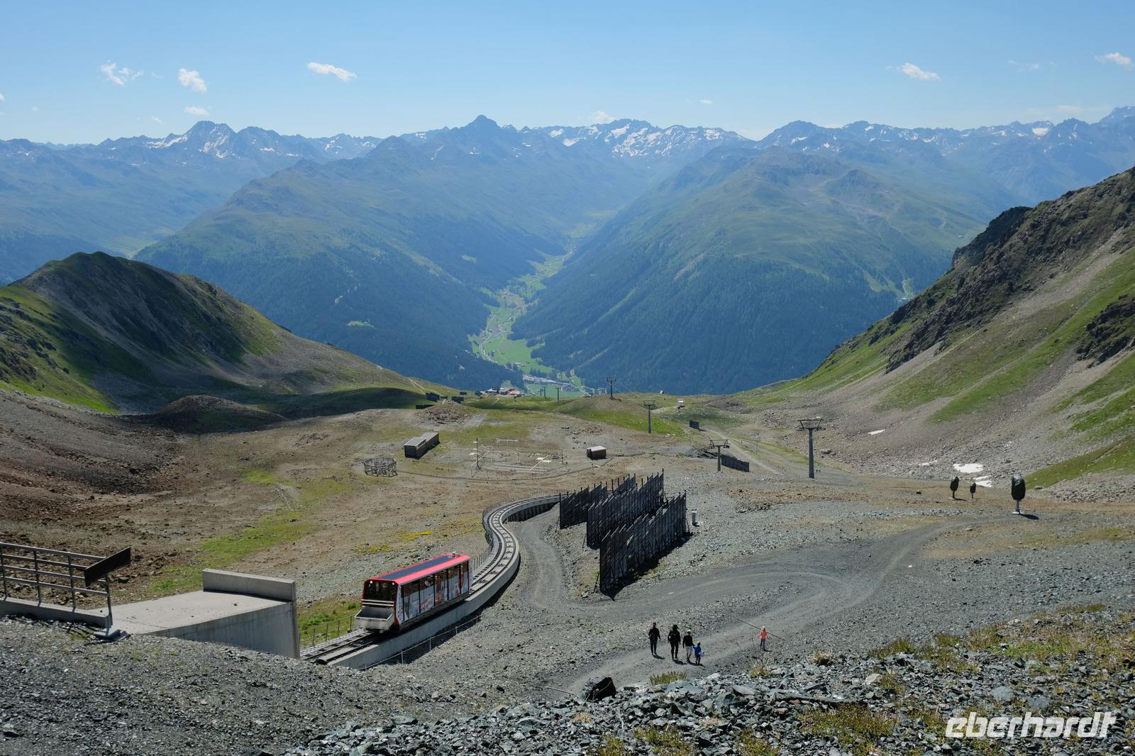 Die Bahn zum Weißfluhjoch