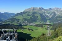 Blick von der Station Trübsee nach Engelberg