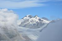 Eggishorn (ca. 2.869 m) - Concordiaplatz, Mönch, Trugberg (3.933 m) und Eiger