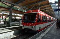 Mit dem Pendelzug von Täsch nach Zermatt