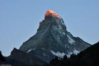 Alpenglühen - Sonnenaufgang am Matterhorn