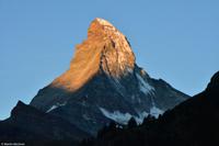 Alpenglühen - Sonnenaufgang am Matterhorn