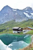 Kleine Scheidegg (2.061 m) - Eiger-Mönch-Spiegelbild