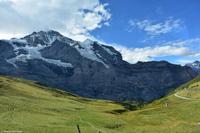Kleine Scheidegg (2.061 m) - Blick in Richtung Wengen und Silberhorn