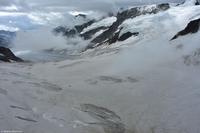 Jungfraujoch - Blick von der Sphinx - Richtung Großer Aletschgletscher