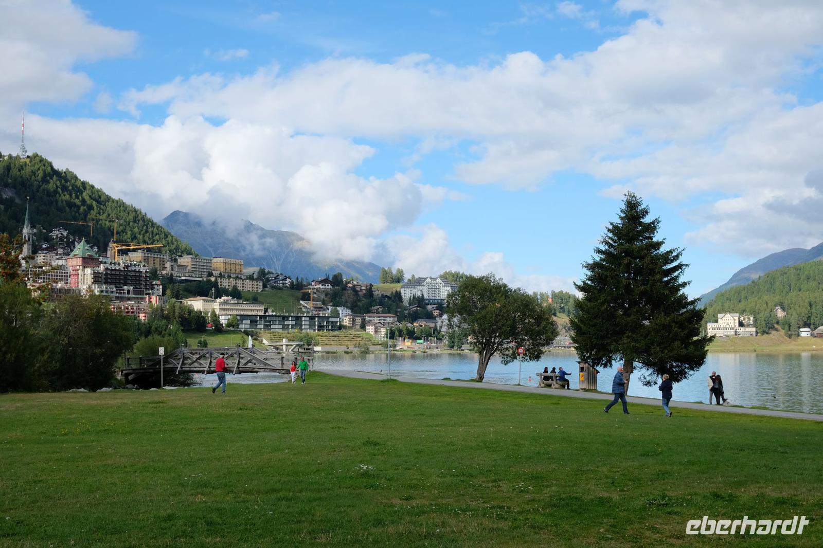 Blick auf St. Moritz