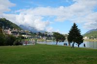Blick auf St. Moritz