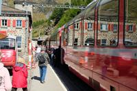 Kurze Pause in Alp Grüm