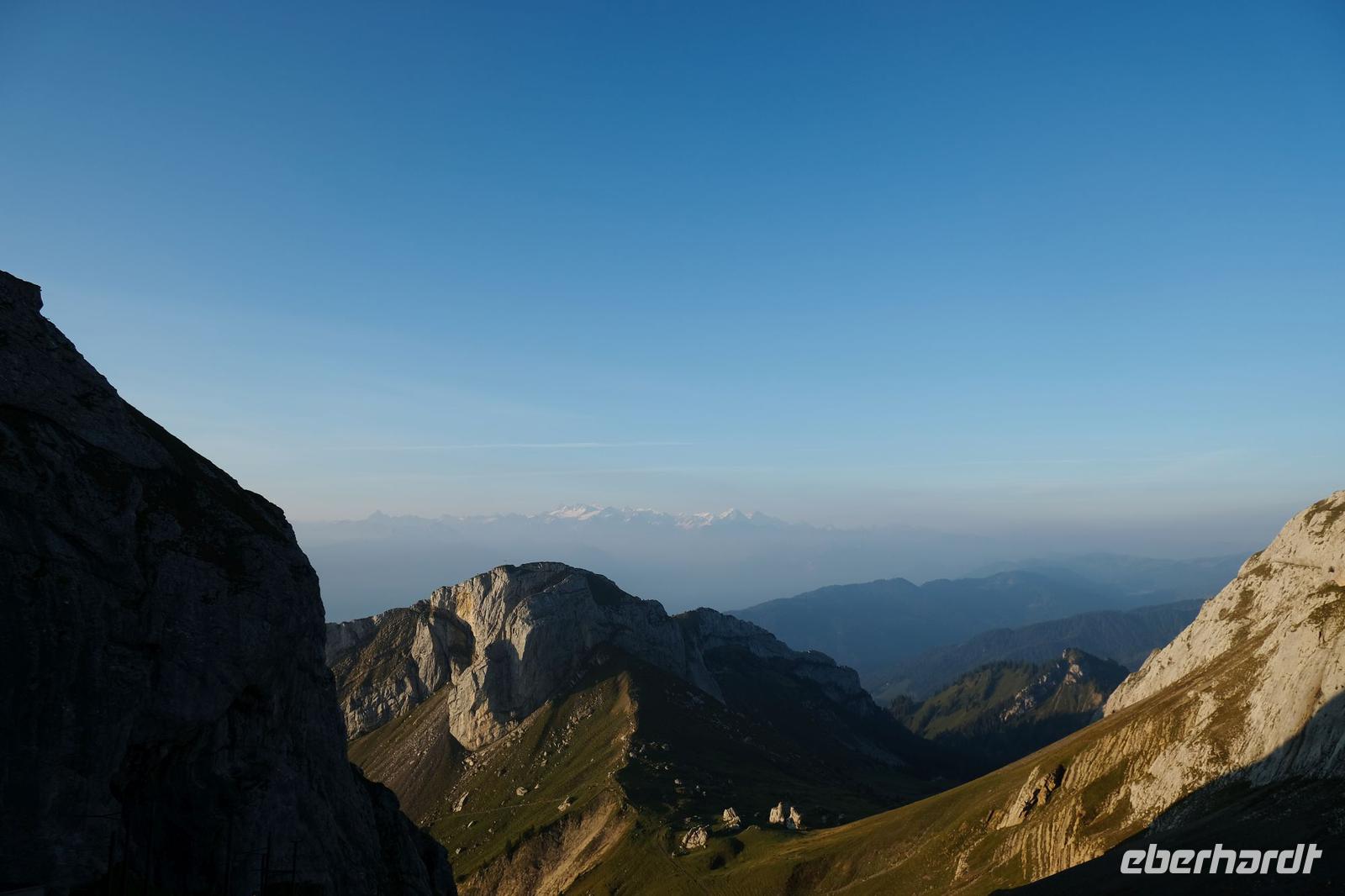 Blick zu Eiger, Mönsch und Jungfrau