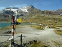 Wasserscheide am Bernina-Pass