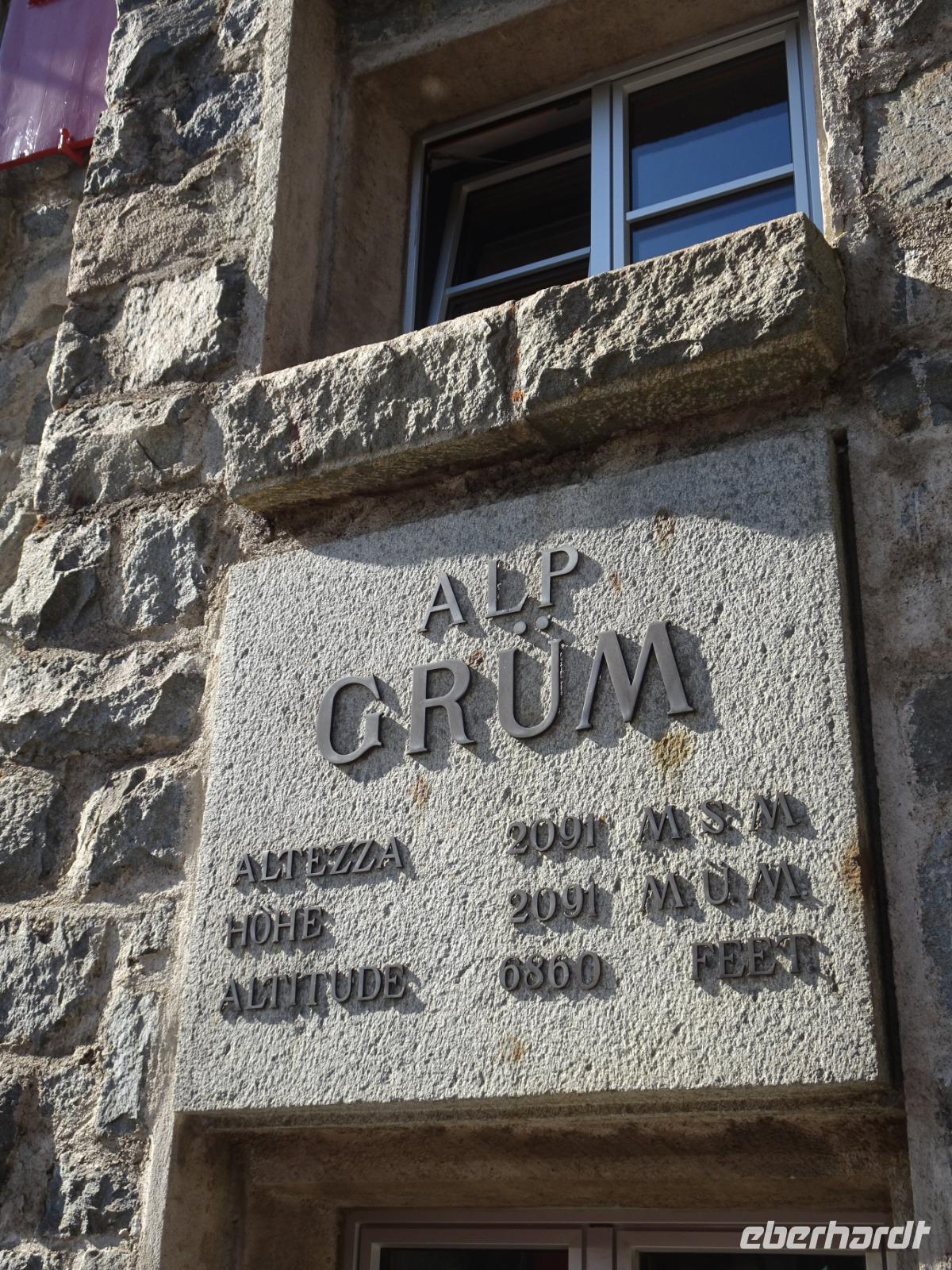 Alp Grüm (2091 m üM)