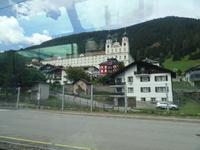 Blick auf Kloster Disentis