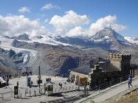 Gornergrat-Bahnhof, Matterhorn. Theodul- und Furggletscher 