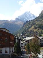 Matterhorn mit Hotel Perren