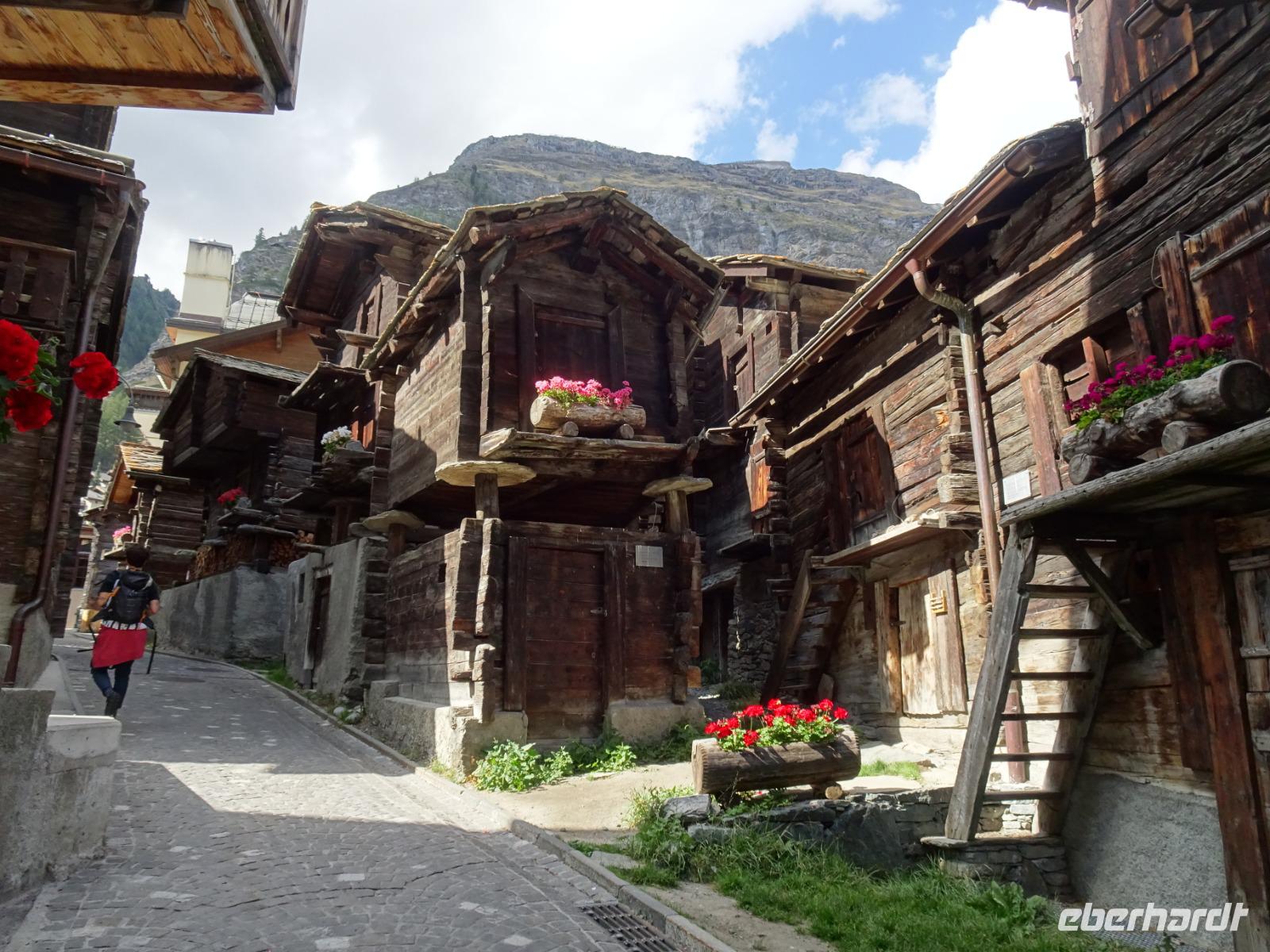 Zermatt, im alten Dorfkern 