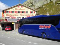 Am Grimselpass nach vielen Serpentinen.