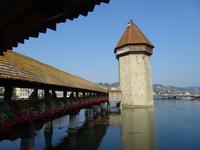 Luzern, Kapellbrücke mit Wasserturm